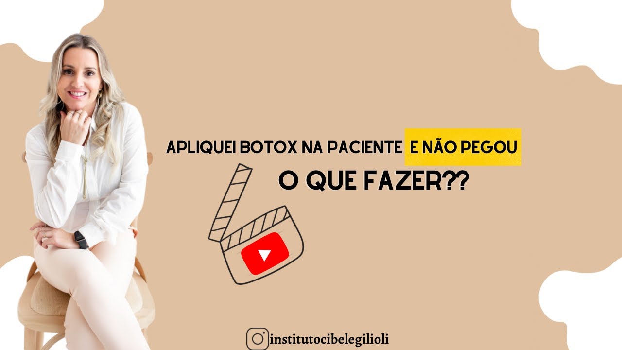 APLIQUEI BOTOX E NÃO PEGOU, O QUE FAZER?! 🤔