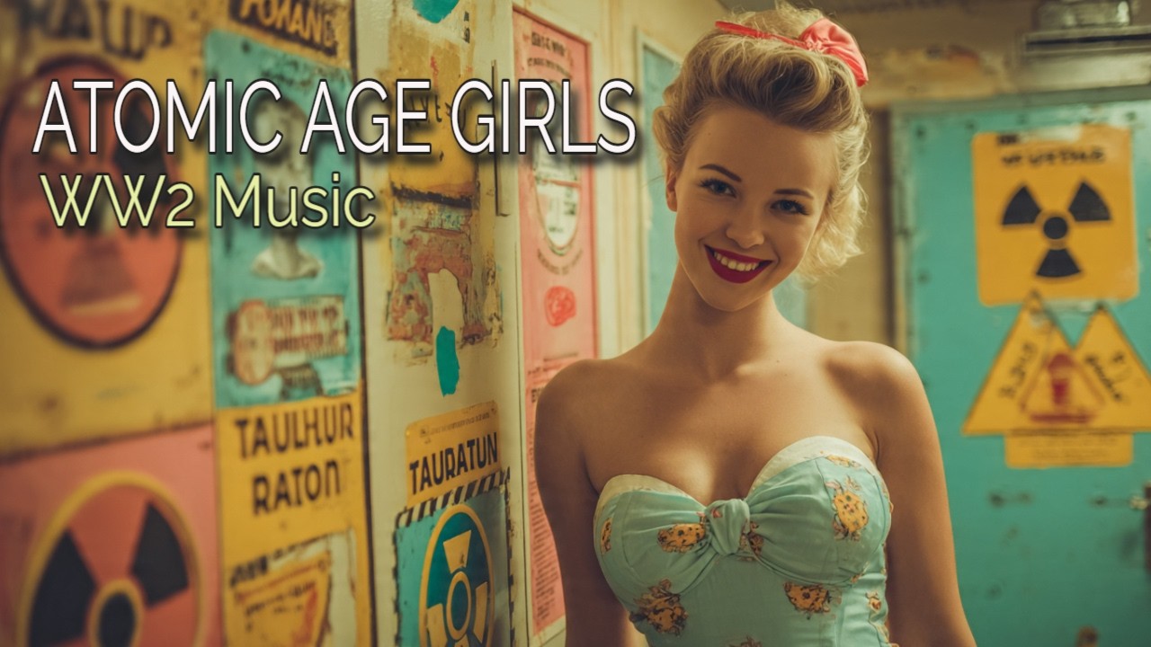 👉 WW2 MUSIC AND ATOMIC AGE GIRLS | POST WAR RETRO FUTURISTIC SWING