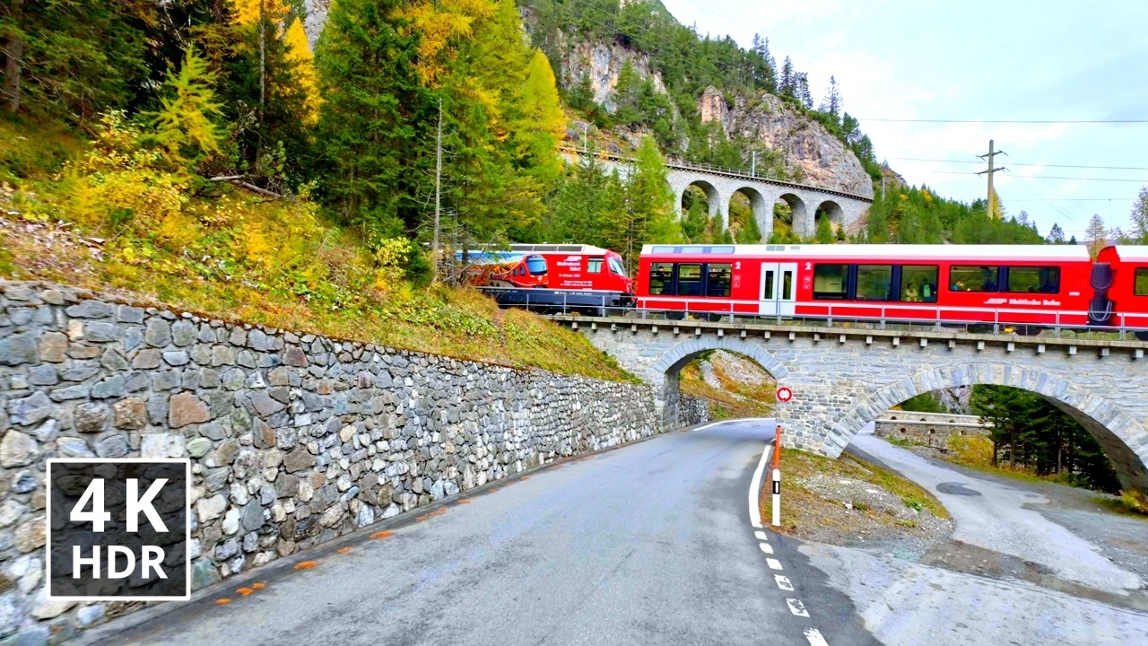 🇨🇭 В погоне за осенними красками на перевале Альбула в Швейцарских Альпах