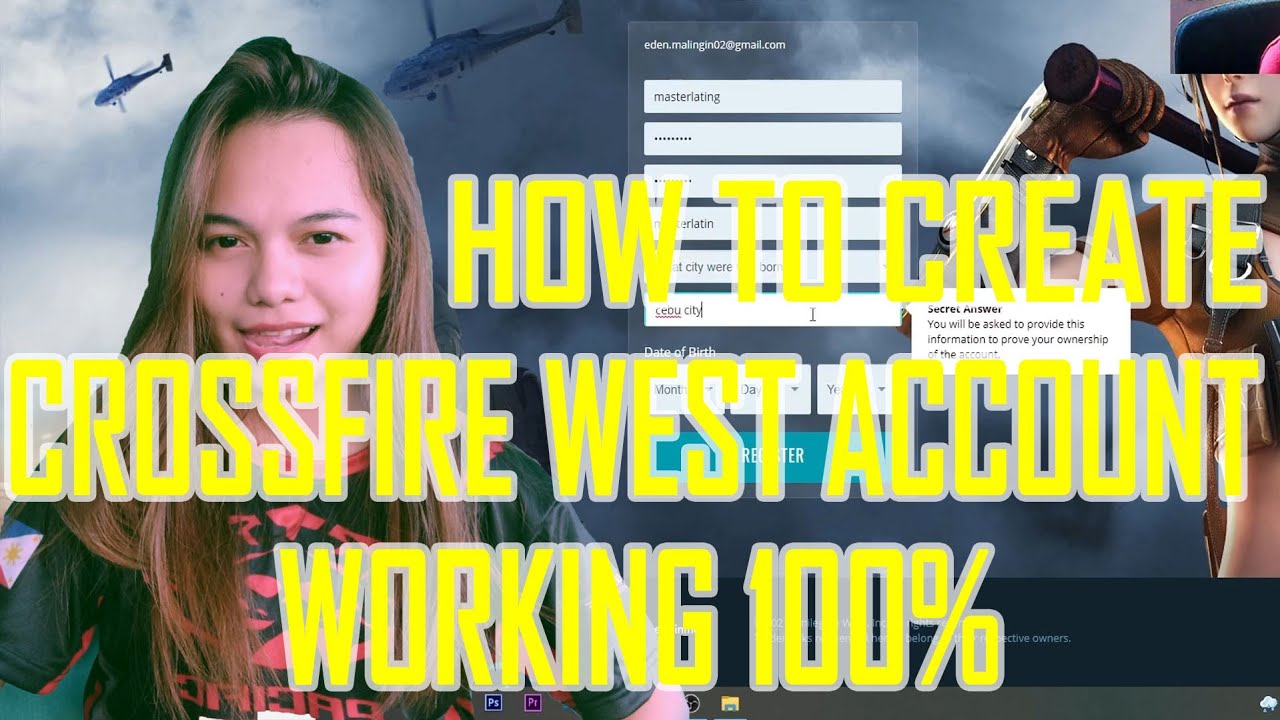CROSSFIRE: How to create CROSSFIRE WEST/NA ACCOUNT
