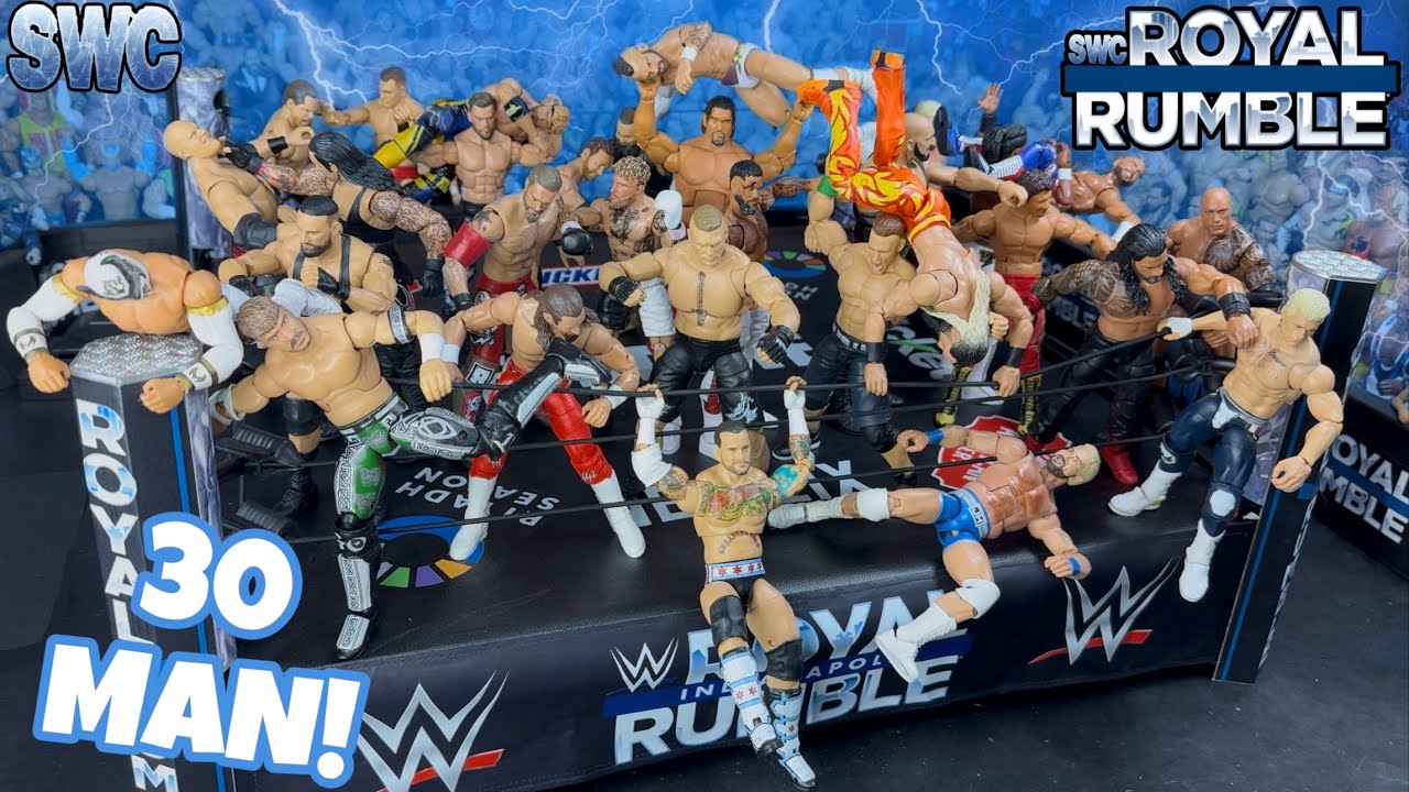 Матч фигурок WWE Royal Rumble 2025!