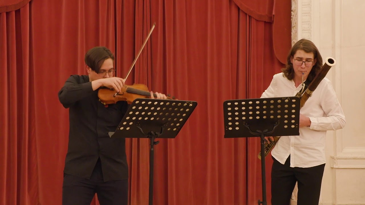 Leonid Anikin (violin) Egor Dulesov (bassoon) 2020-01-23