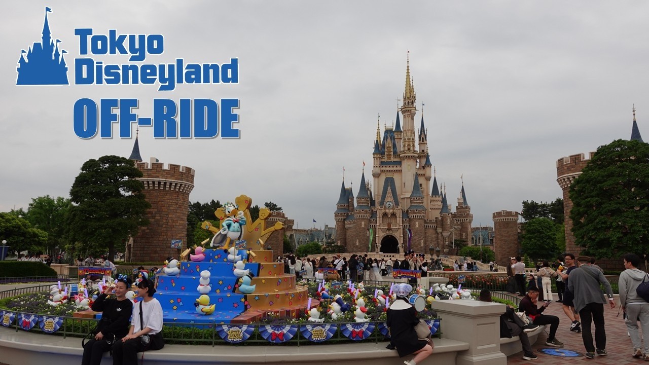 Tokyo Disneyland Off-Ride Footage (60FPS), Castle Park in Japan | Non-Copyright