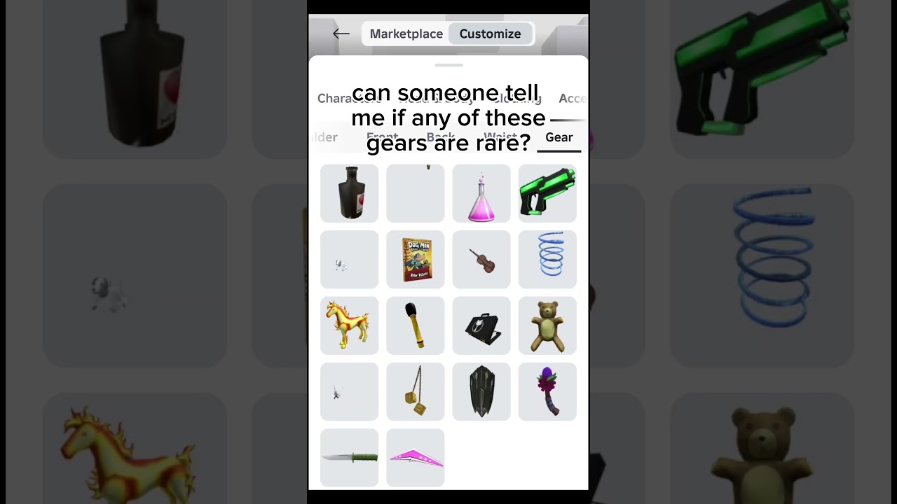 plss #roblox #rare #confessyourlove #trend #gear