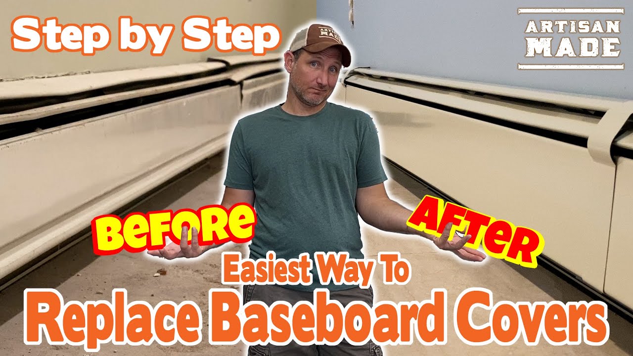 How To Replace Old Baseboard Covers / Installing Baseboard Covers / DIY Home Improvement