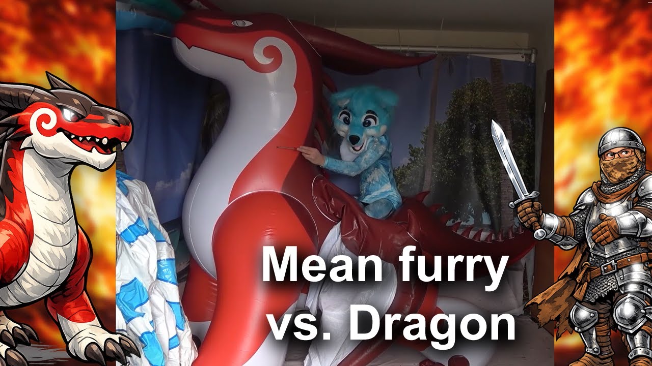 Pop inflatable - The Mighty inflatable Zenith Dragon Says Goodbye popped by mean fury 🐉💨✨