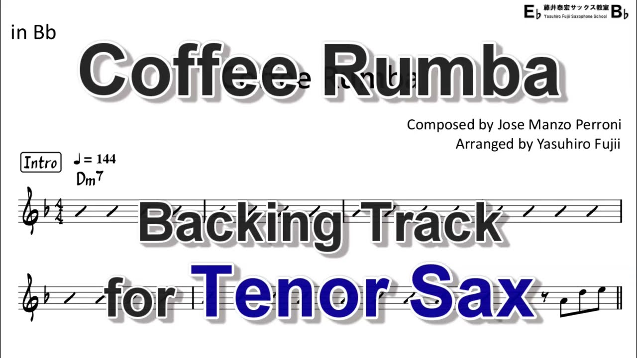 Coffee Rumba - Backing Track with Sheet Music for Tenor Sax