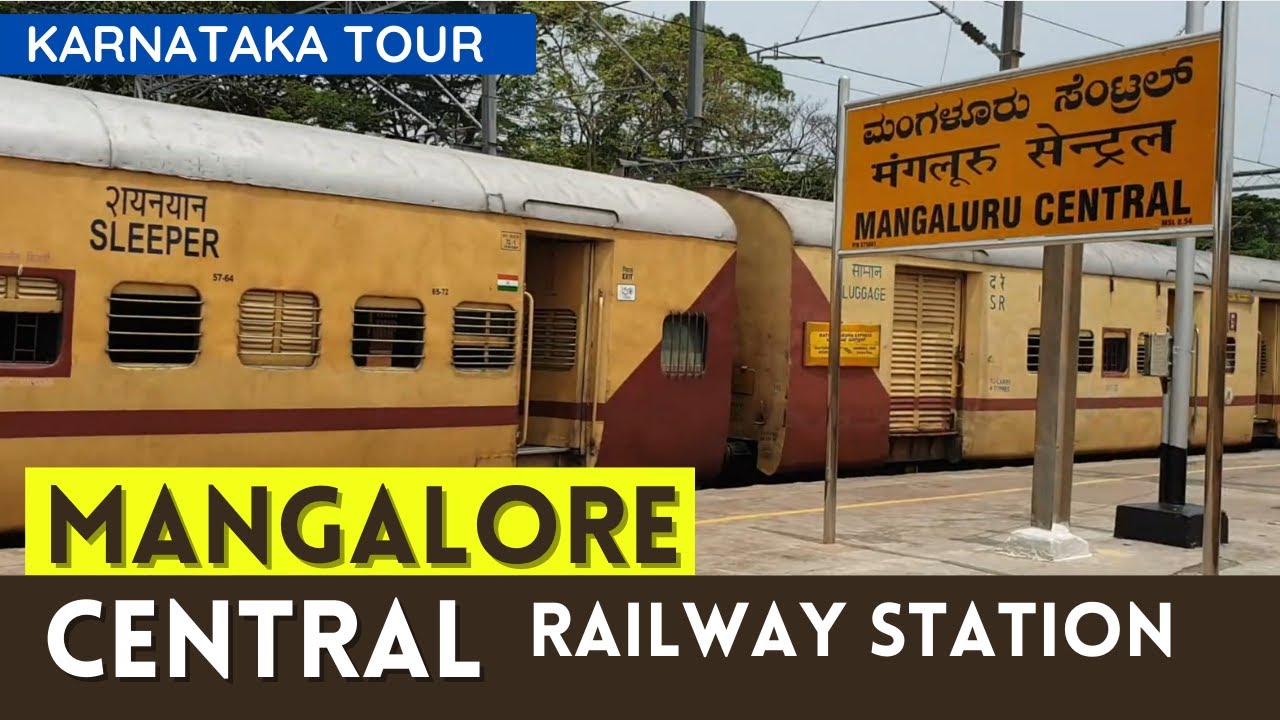 Mangalore Central Railway station | Mangaluru | Train approaching to station | Southern Railway |