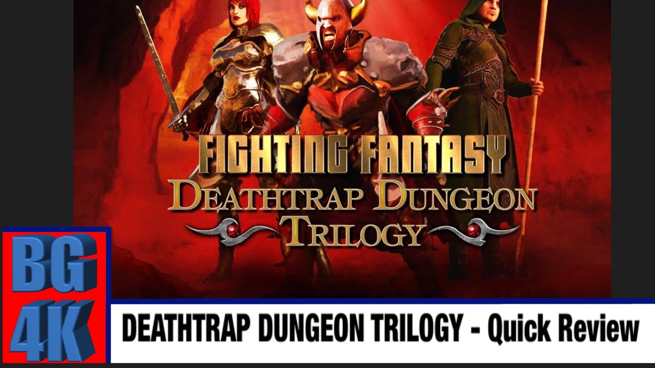 Fighting Fantasy Gamebooks Review Part 20 - Deathtrap Dungeon Trilogy