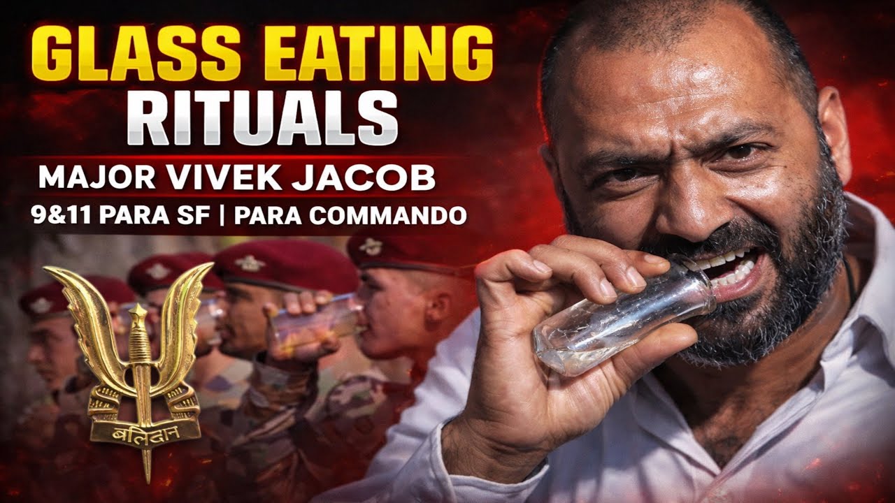 GLASS EATING RITUALS | MAJOR VIVEK JACOB | 9&11 PARA SF | PARA COMMANDO 🗿🇮🇳