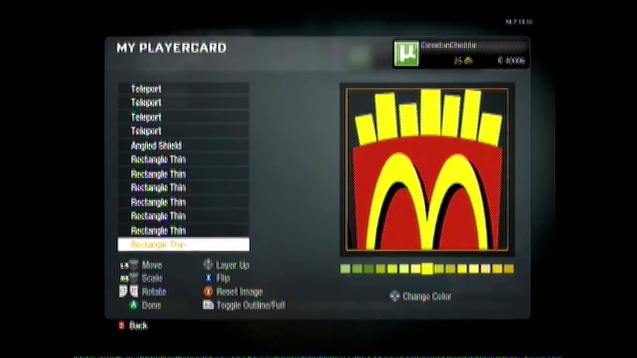 Black Ops | Emblem Tutorial | McDonalds Fries