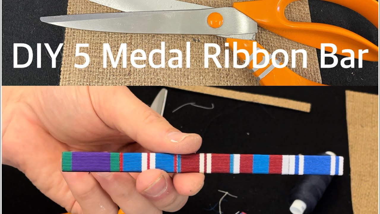 DIY British Medal Ribbon 5 Bar