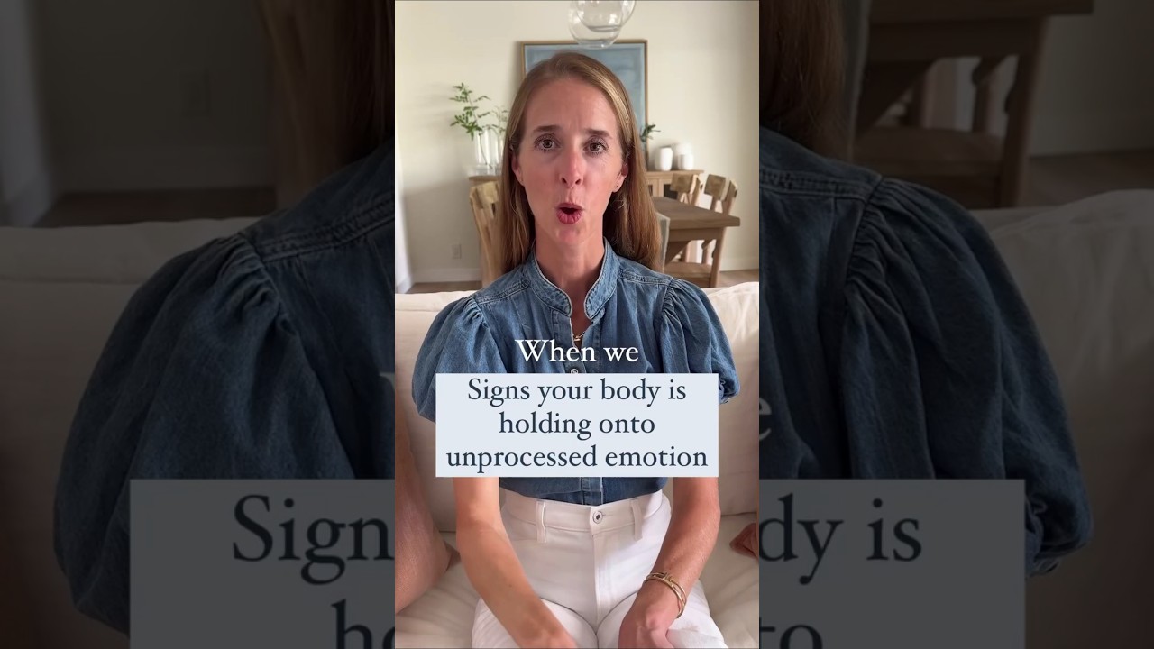 Signs your body is holding onto unprocessed emotions 