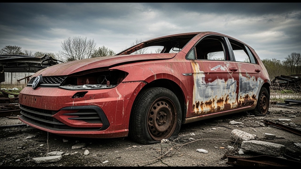 ASMR Car Restoration! 2026 VW red Golf Full Restoration #asmr #carrestoration
