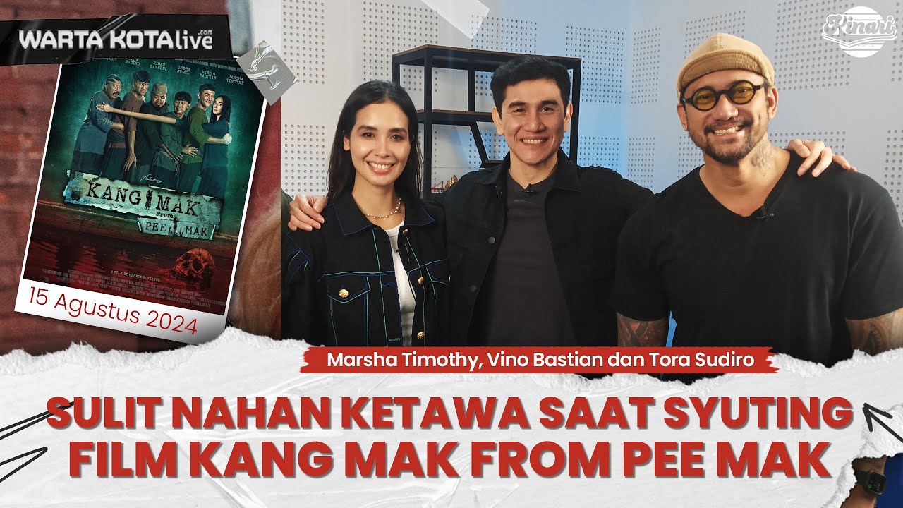 Marsha, Vino dan Tora Sulit Menahan Ketawa Saat Syuting Film Kang Mak From Pee Mak