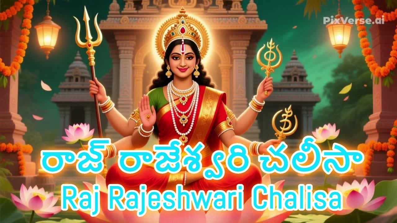 🌺 రాజరాజేశ్వరి చాలీసా | Raj Rajeswari Chalisa Telugu | Powerful Devi Bhakti | Audio & Lyrics