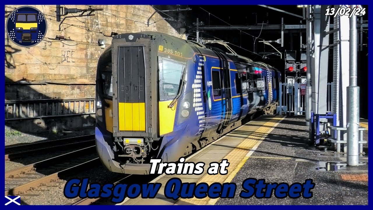 Trains at Glasgow Queen Street Station | 13/02/24