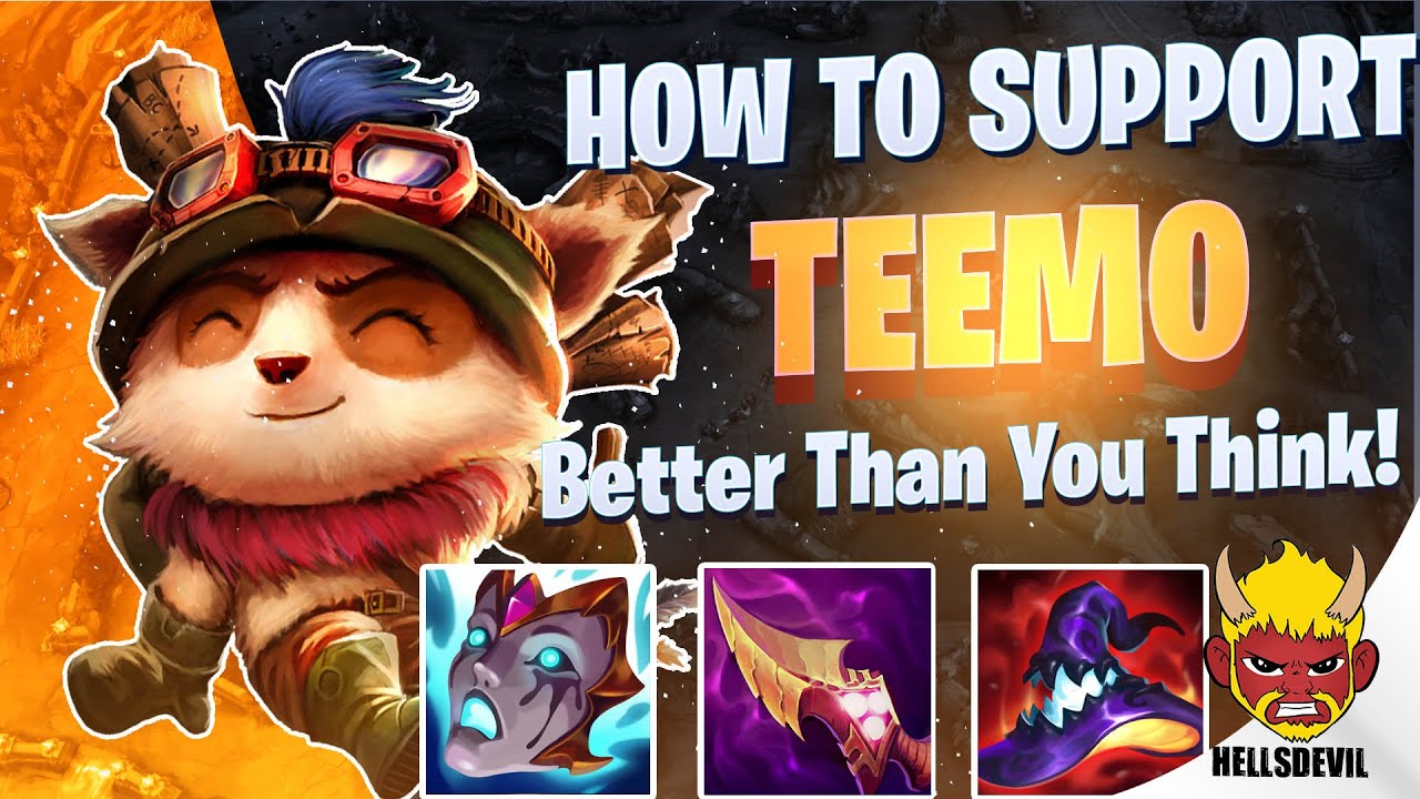 WILD RIFT | HOW TO PLAY TEEMO SUPPORT (Better Than You Think) |  Teemo Gameplay | Guide & Build