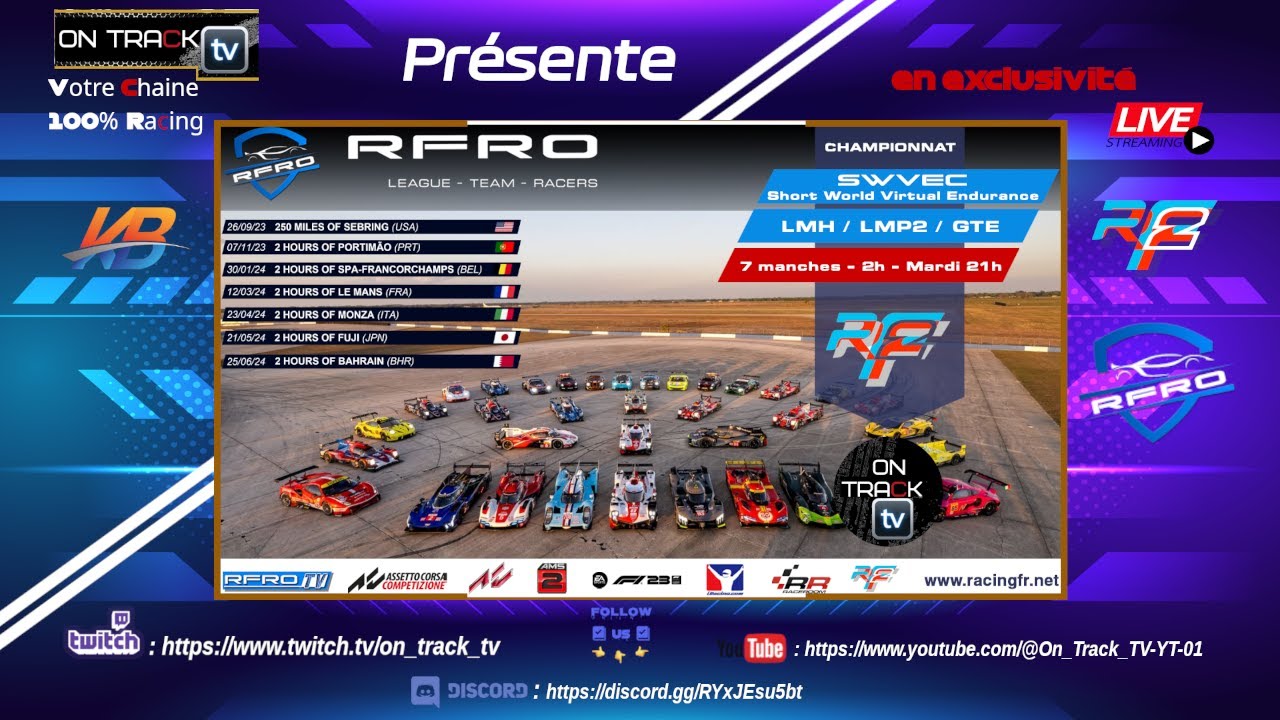 [rF2] SWVEC by RFRO // Manche 2 : Portimao // 2 H // [FR]