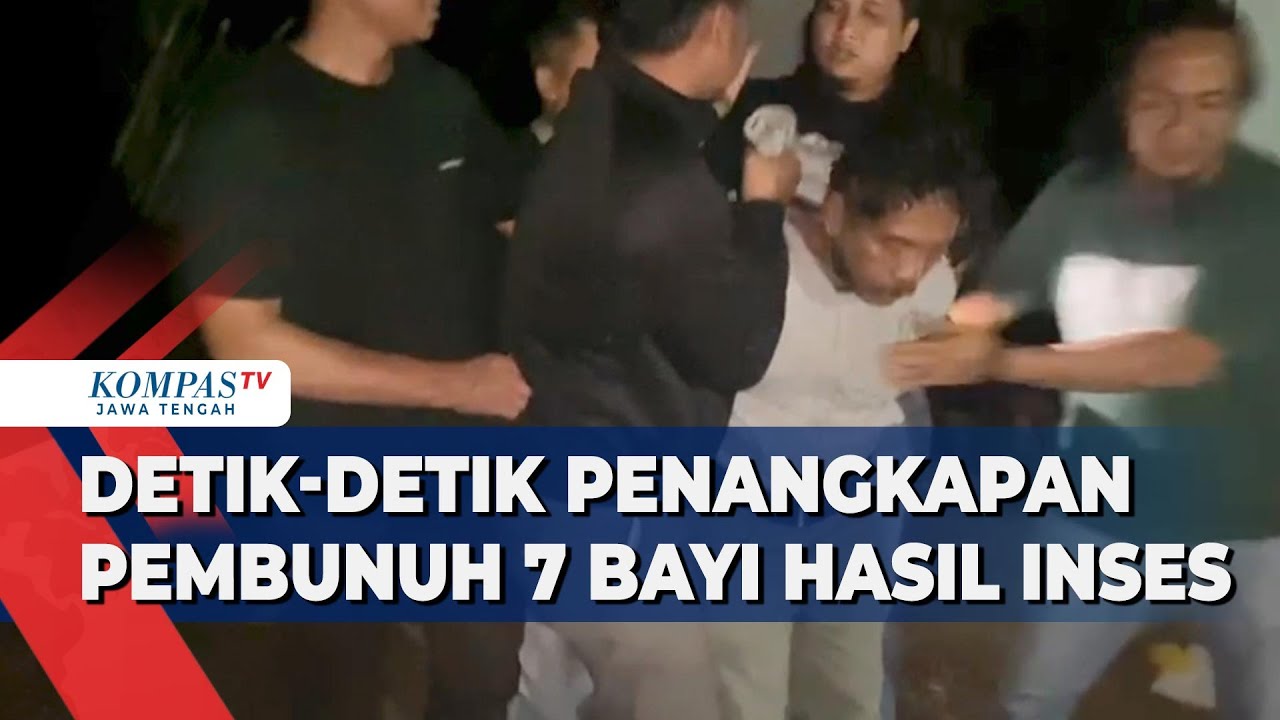 Detik-Detik Penangkapan Pelaku Pembunuh 7 Bayi Hasil Inses di Banyumas