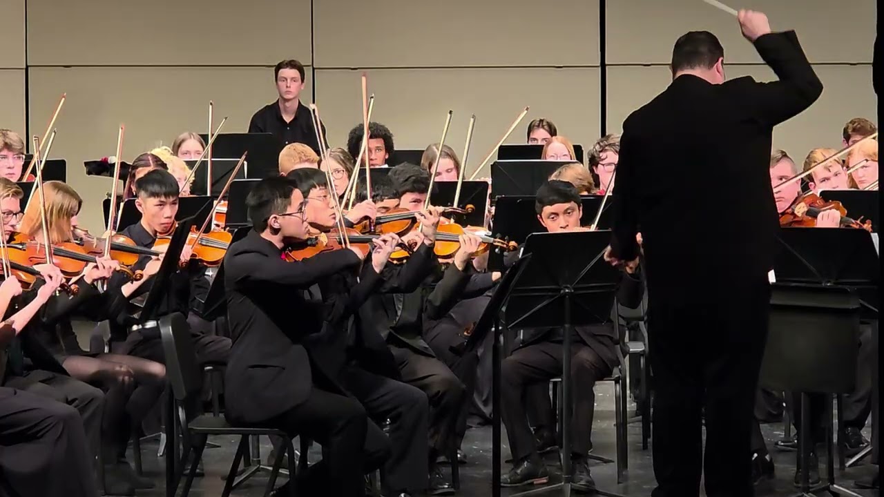 Mea playing 1st Violin in the High School All-District Full Orchestra 1/10/2026 (part 2)