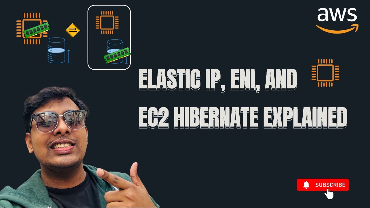 Elastic IP, ENI, and EC2 Hibernate Explained | Advanced EC2 Networking & Instance States