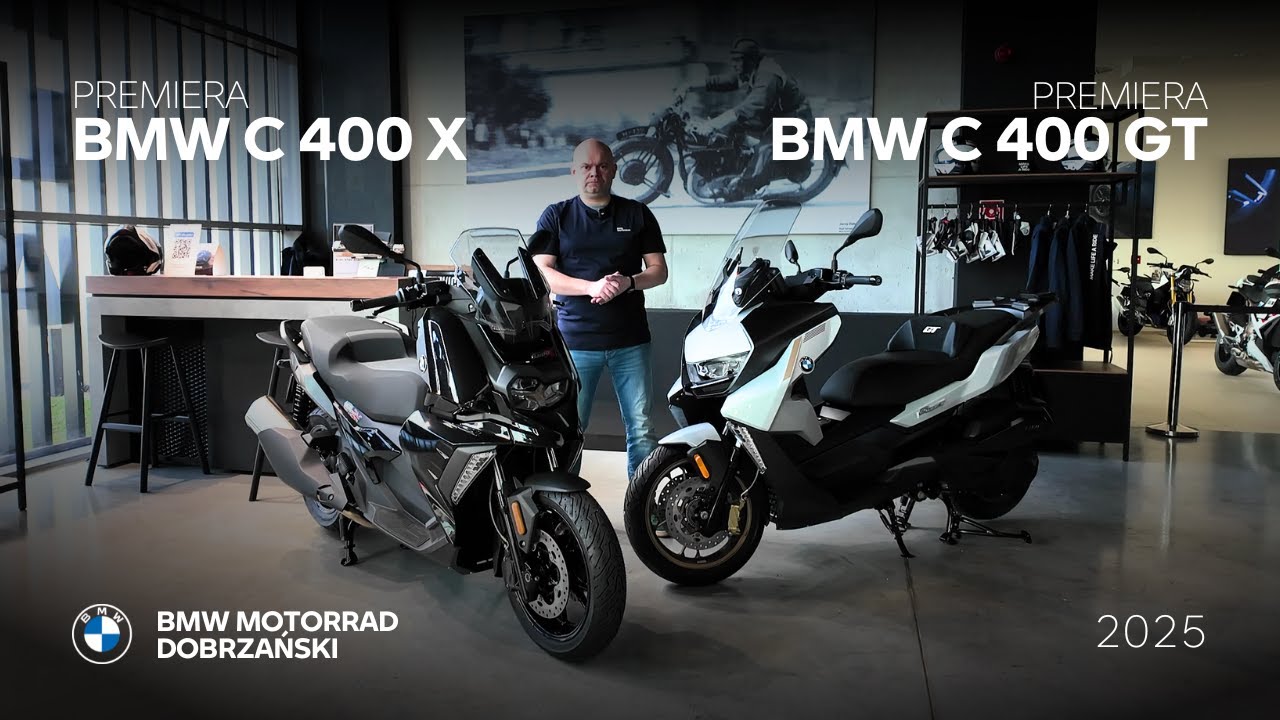 Premiera BMW C 400 GT oraz BMW C 400 X 2025 - prezentacja i om&oacute;wienie nowości | Dobrzański Krak&oacute;w