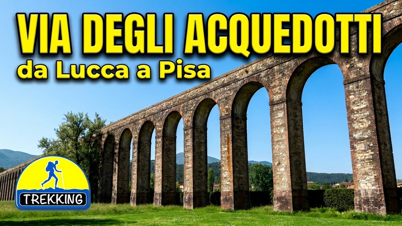 VIA DEGLI ACQUEDOTTI: da Lucca a Pisa - di Sergio Colombini (Video 4K)