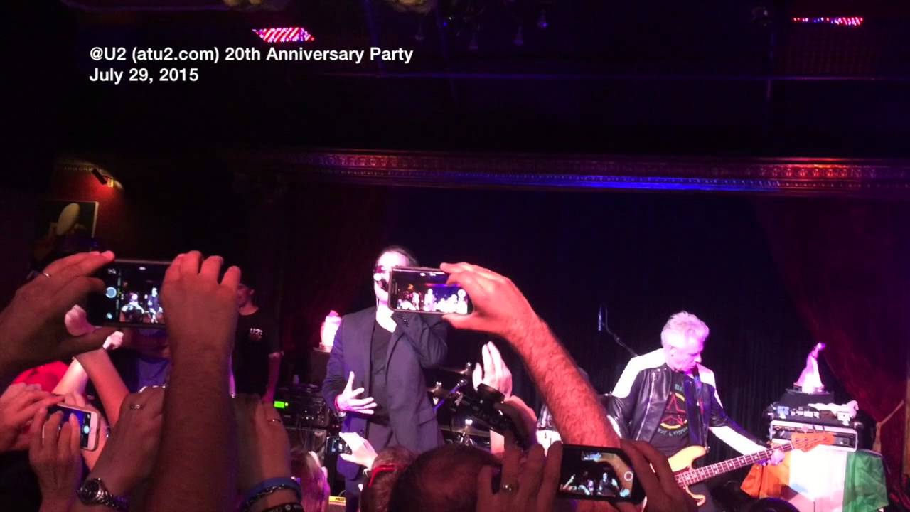 Out Of Control: Edge, Adam Clayton & Unforgettable Fire at @U2's 20th Anniversary Party