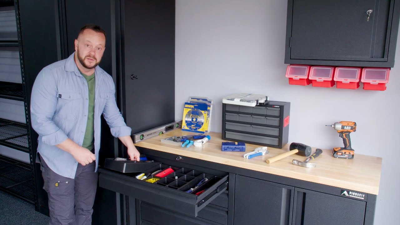 Pinnacle Hardware Garage Makeover segment on Healthy Homes Channel TEN