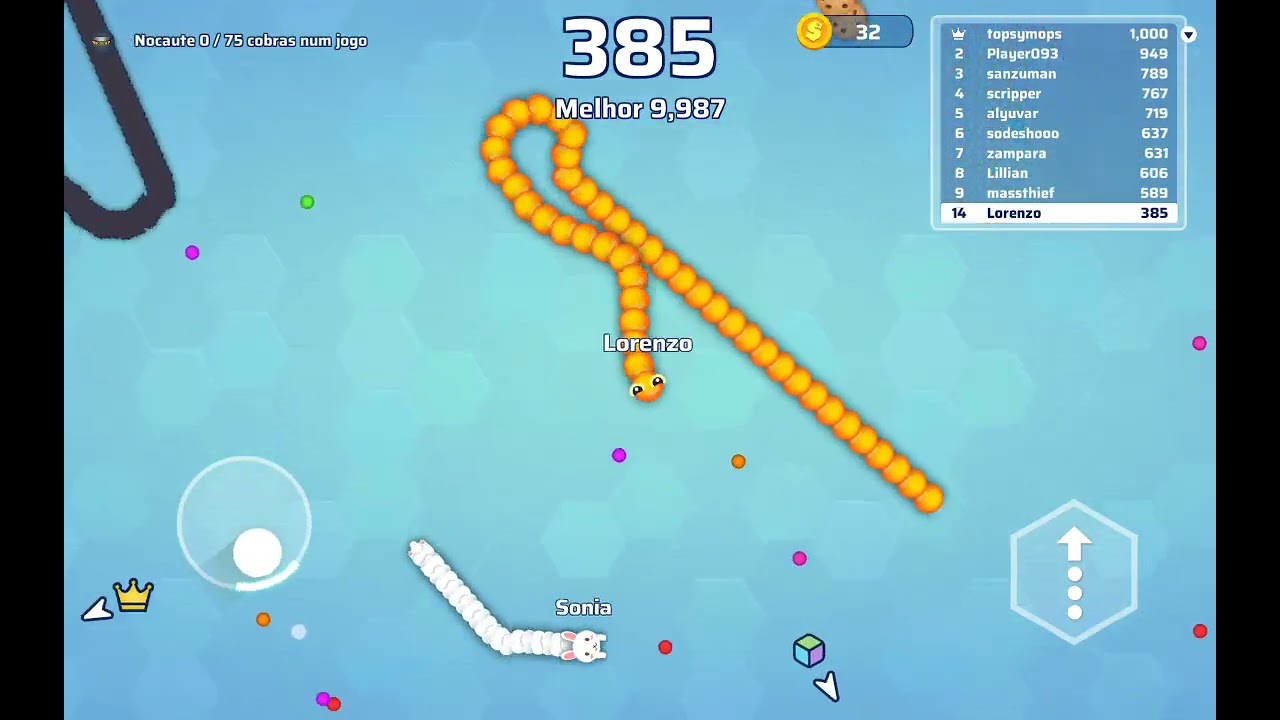 Joguei o jogo da cobra😄😄😄