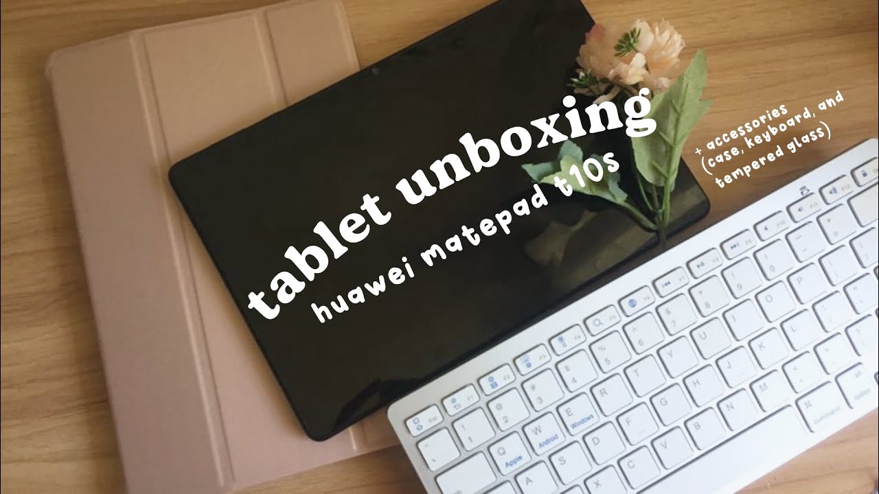 huawei matepad t10s unboxing + tablet accessories from shopee (ujiberry)