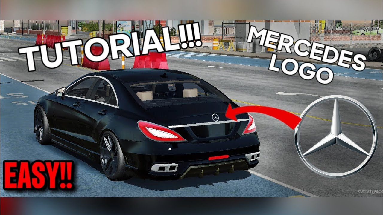 How To Make MERCEDES logo Tutorial in Car parking multiplayer #carparkingmultiplayer
