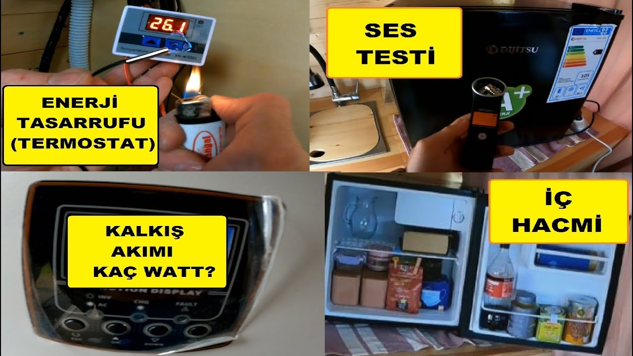 Karavan Buzdolabı Seçimi (Dijitsu Db 50/55) Enerji Tüketimi - Karavan Yapım Videoları 7.Bölüm
