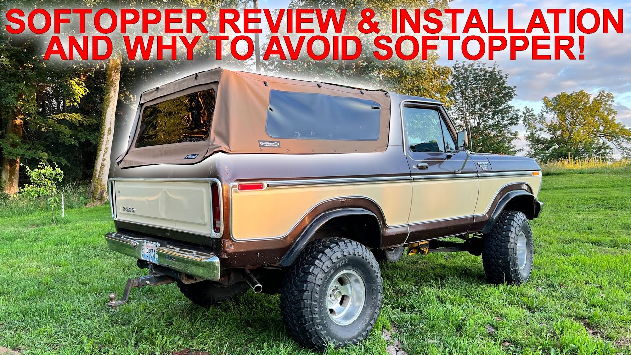 Softopper Installation 1979 Bronco Bestop How to install a soft top with Safari Mode AVOID SOFTOPPER