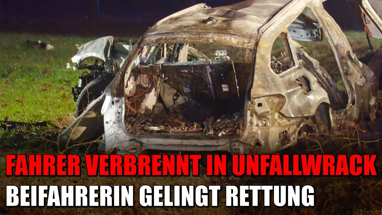 Fahrer verbrennt in Unfallwrack nach schwerem Unfall in Much | 07.12.2023