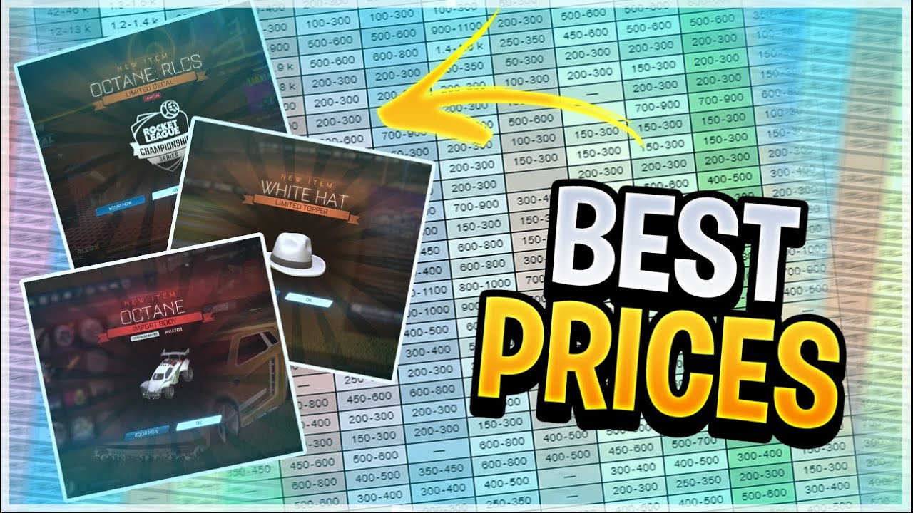 WHERE TO FIND THE MOST ACCRUATE PRICE FOR ROCKET LEAGUE TRADING!!