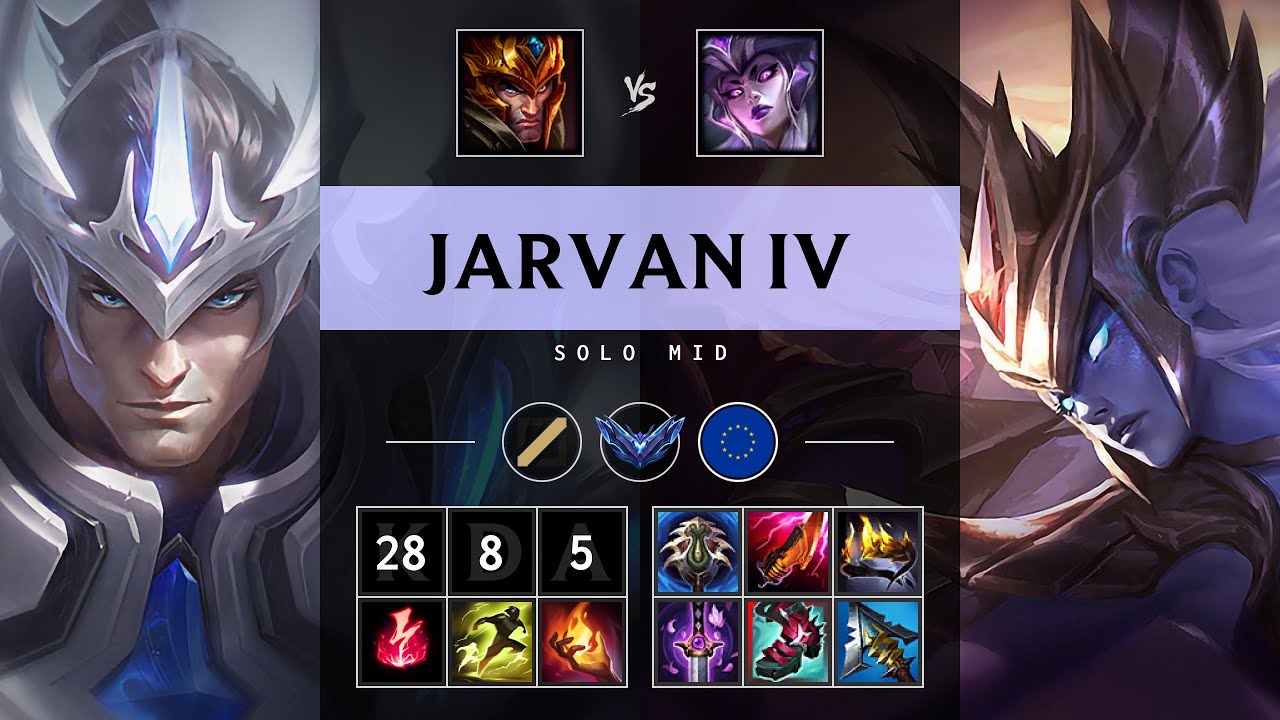Jarvan IV Mid vs Syndra - EUW Diamond Patch 25.19