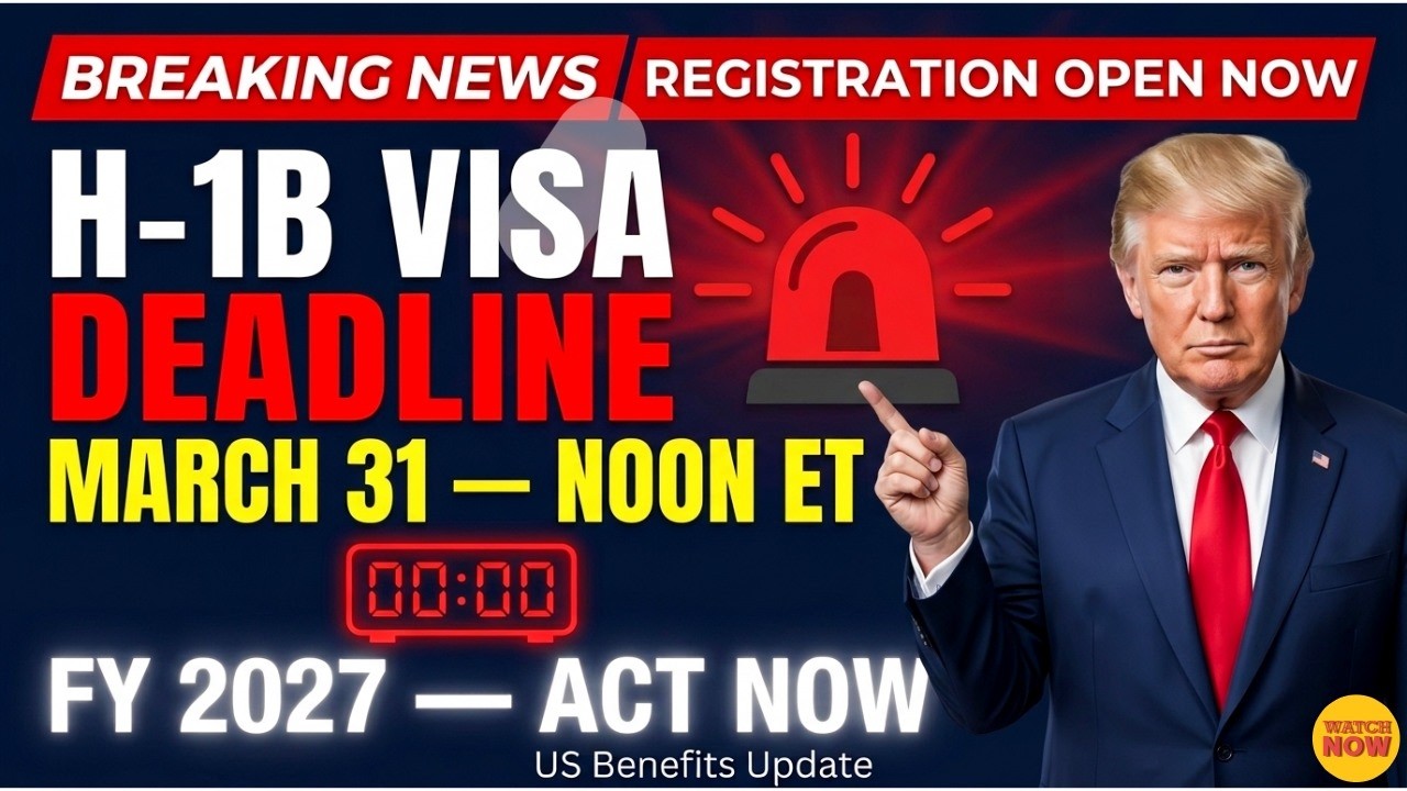FY 2027 H-1B Registration OPEN NOW &ndash; Deadline March 19 | What Every Applicant Must Know