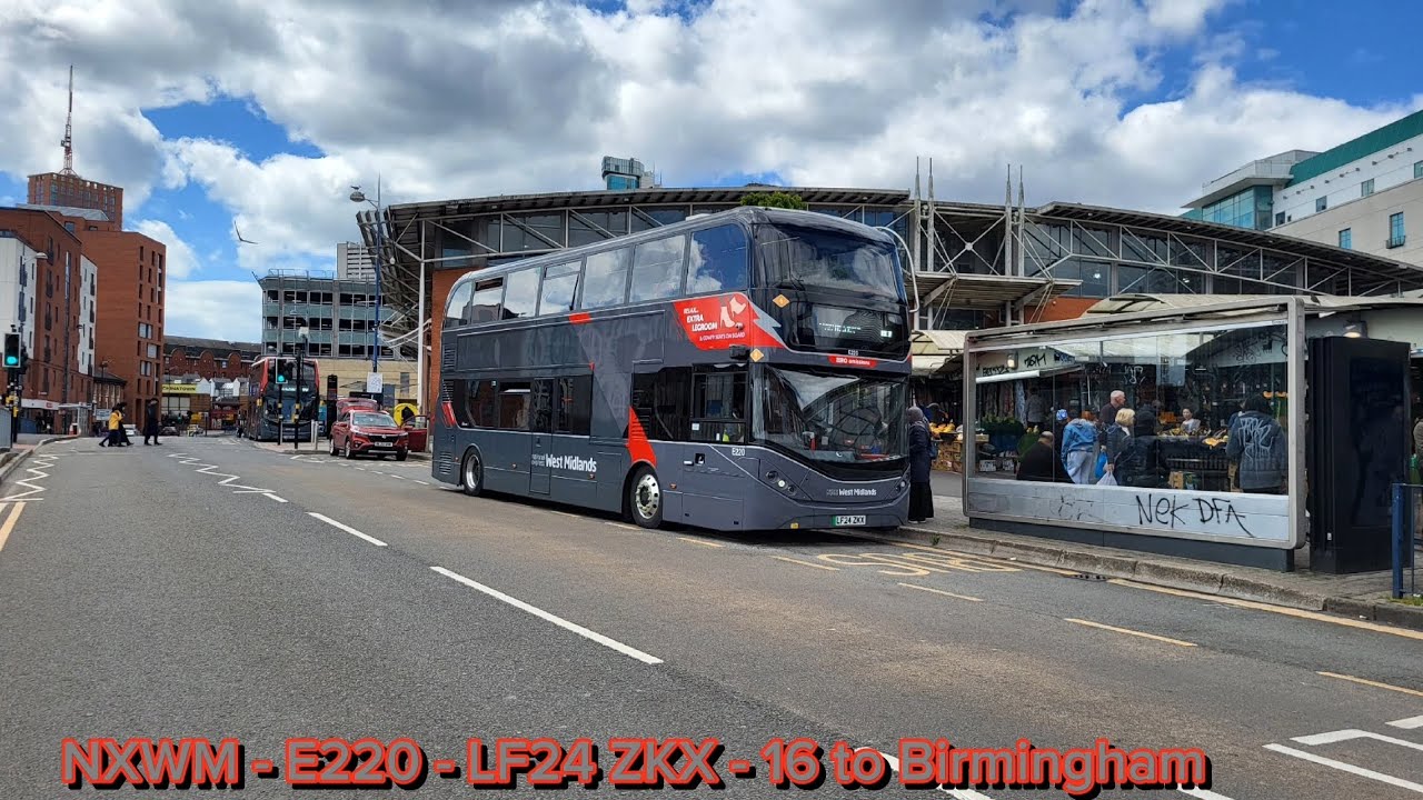 FRV: NXWM BYD ADL Enviro 400 EV E220 (LF24 ZKX) on the 16 to Birmingham!