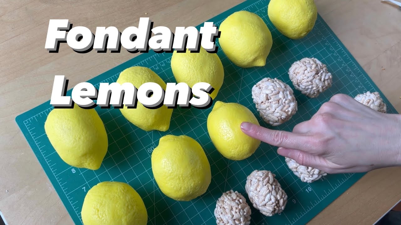 How to make Fondant Lemons