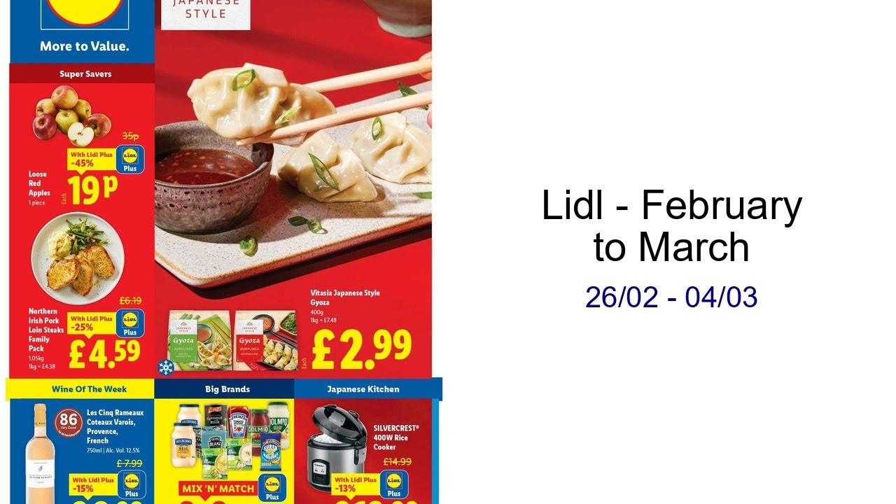 Lidl - February to March 26/02 - 04/03