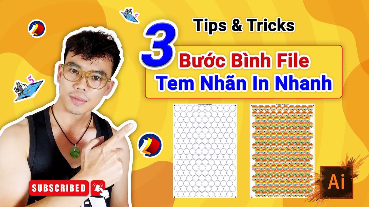 Tips & Tricks: 3 bước b&igrave;nh file tem nh&atilde;n in nhanh | 3 steps imposing print & cut digital sticker