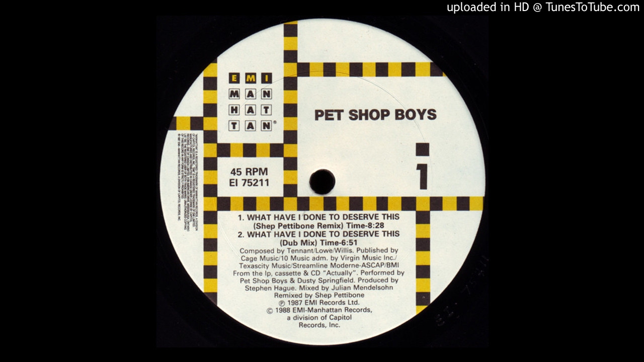 Pet Shop Boys & Dusty Springfield - What Have I Done To Deserve This? (Dub Mix)