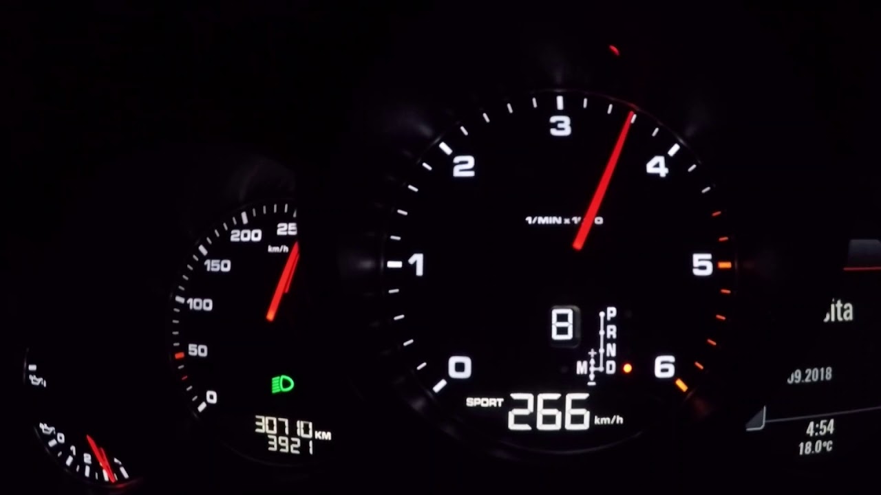 Top speed 284 km/h 2015 PORSCHE PANAMERA DIESEL (V-MAX) 221 kW (300 Hp)