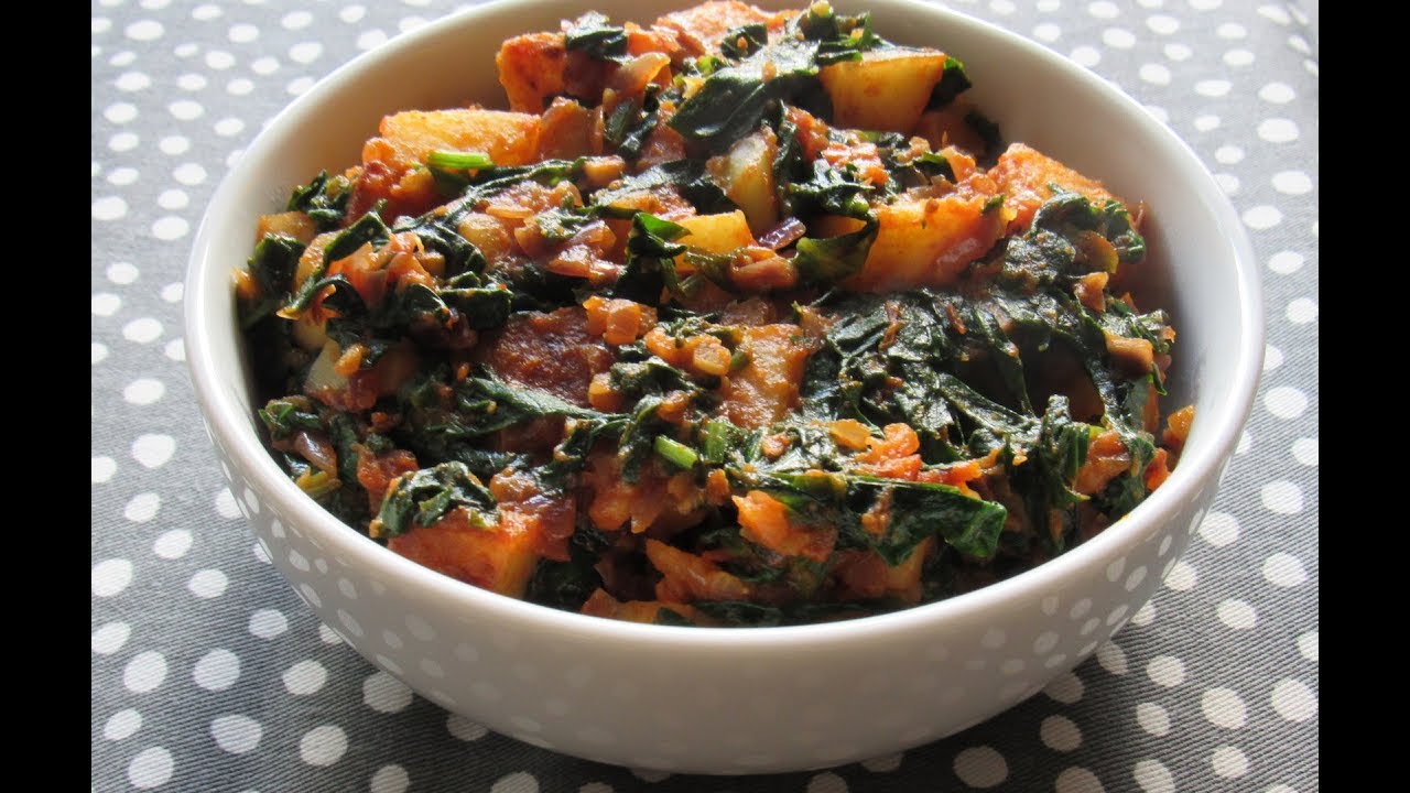Saag Aloo | Spinach & Potatoes | Vegan Recipe