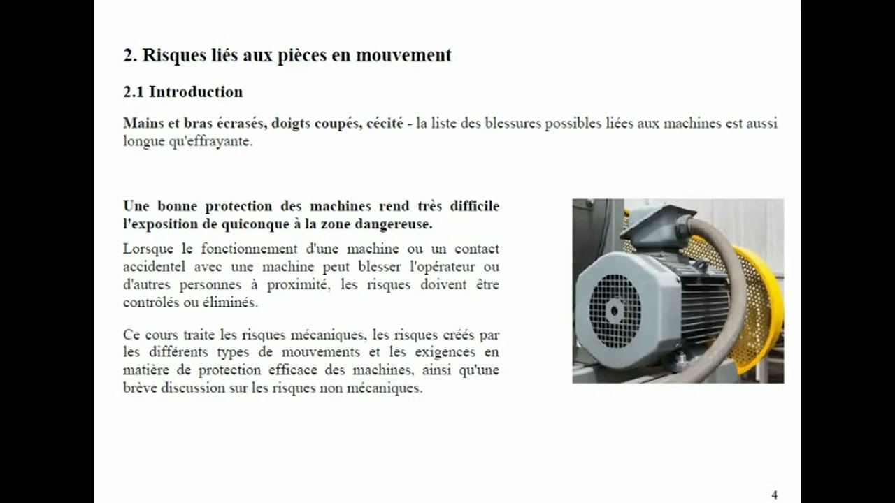 6 Fr OSHA 30H General Industry Sécurité des machines part 1