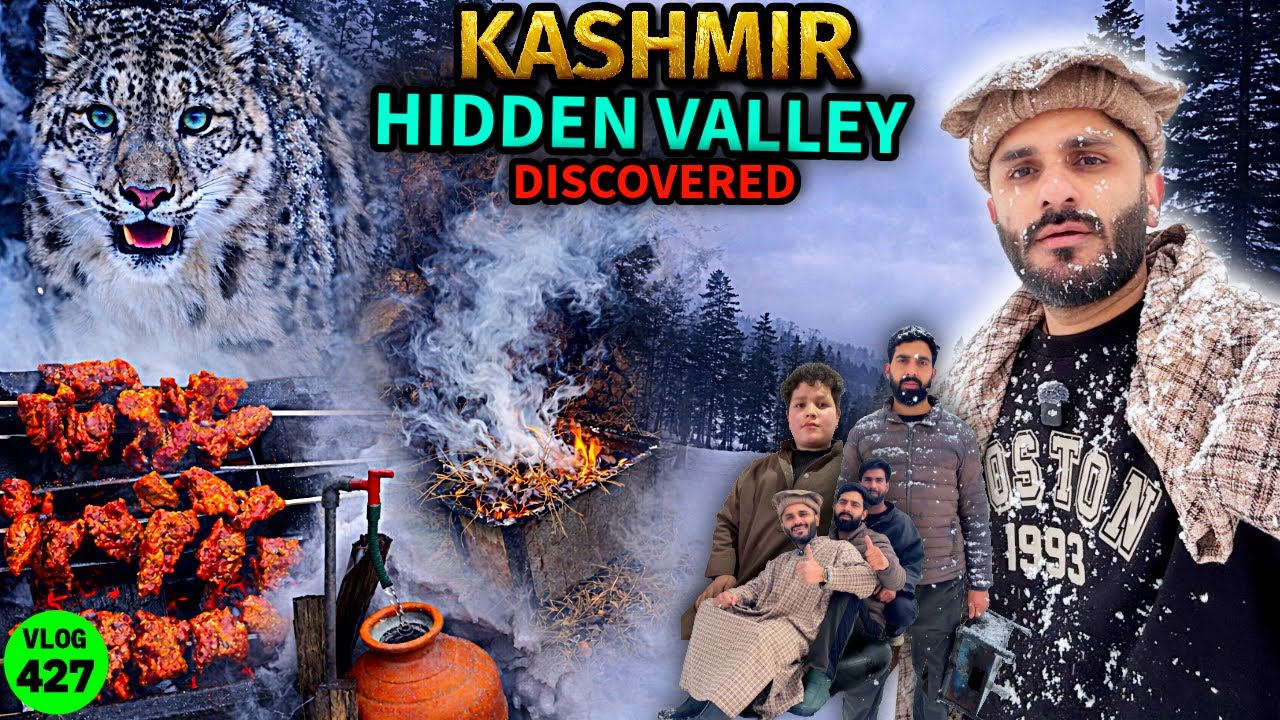 Kashmir Ki Hidden Namblan Valley Me Snowfall Me Barbecue 😍 Mohammed Chishty Vlogs 