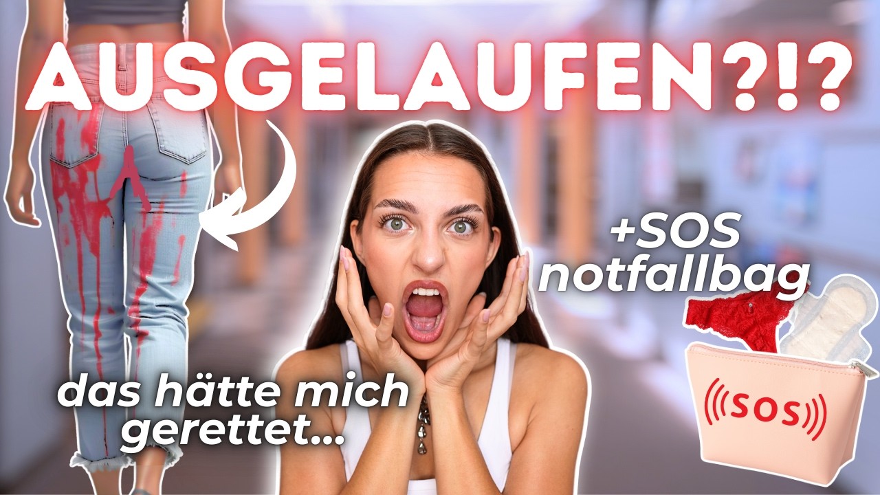 PERIODE in der Schule?!😭 So bist du vorbereitet 🩸 | Notfallbag & Tipps