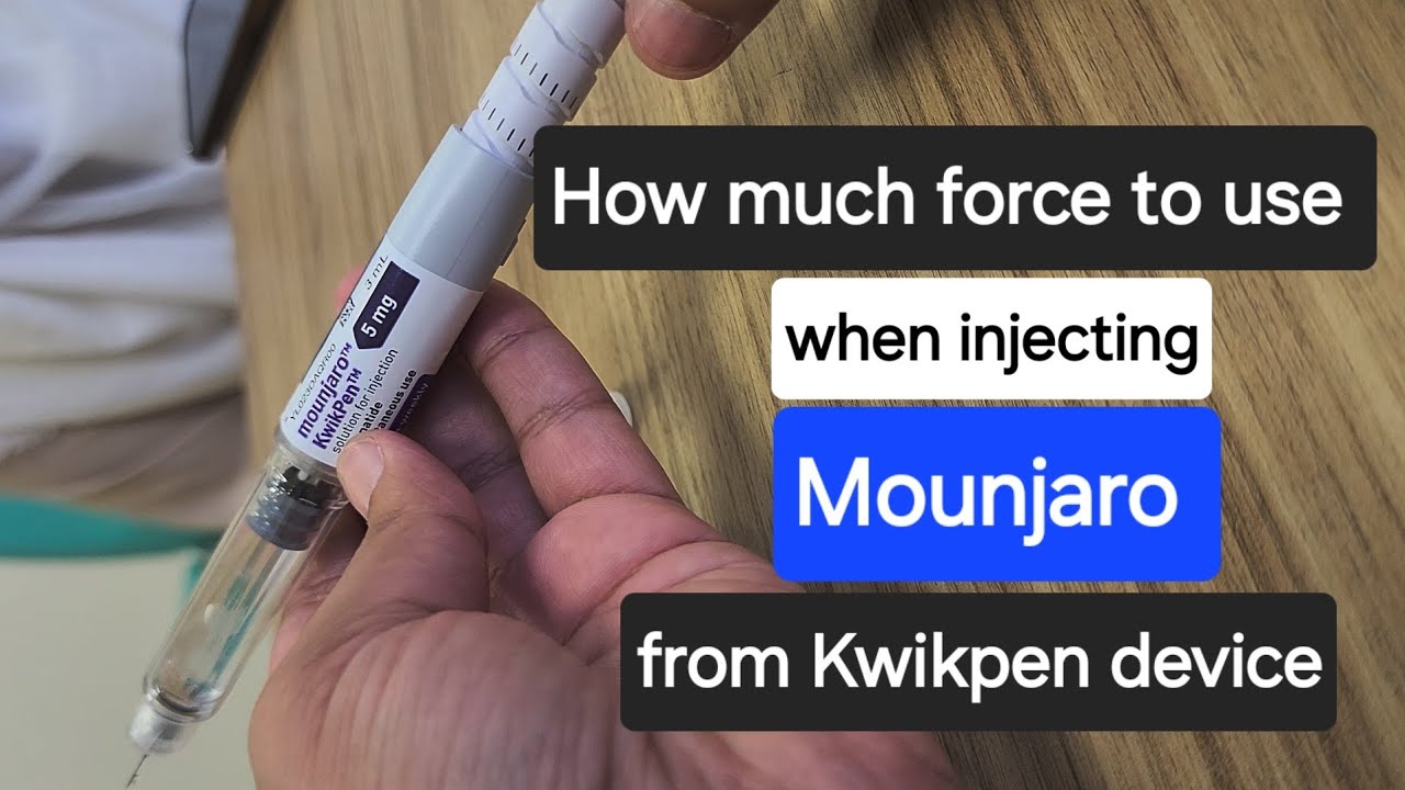 Какая сила необходима для инъекции Монджаро с помощью устройства Квикпен?